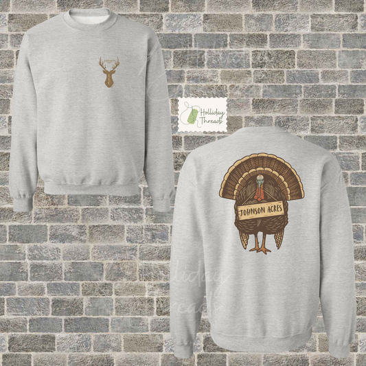 Johnson Acres LLC Turkey Sweatshirt