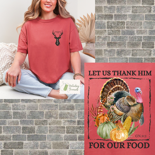 Let Us Thank Him LLC Turkey Shirt