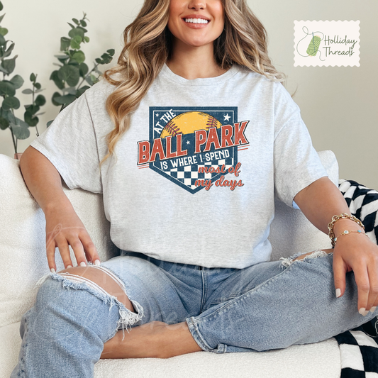 At The Ballpark Softball Tee