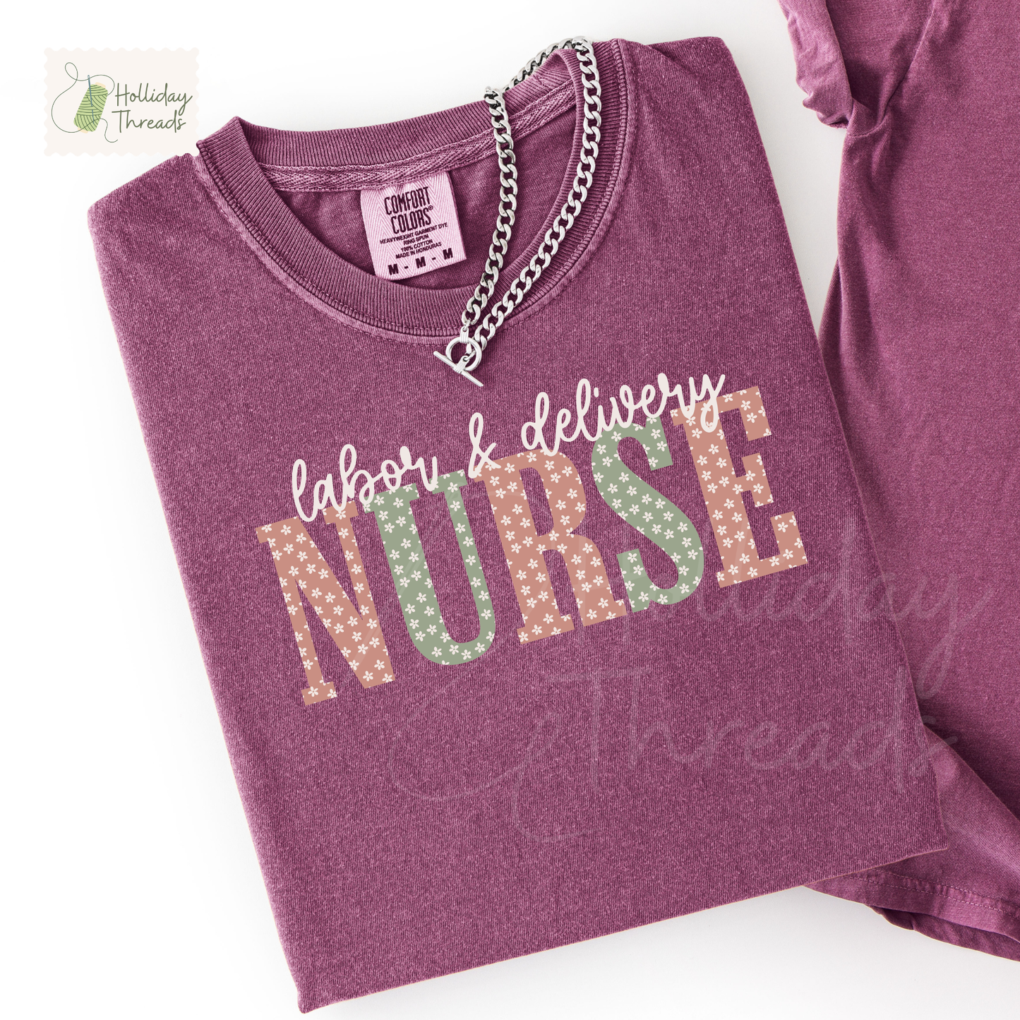 Nurse Florals Tee | CUSTOM