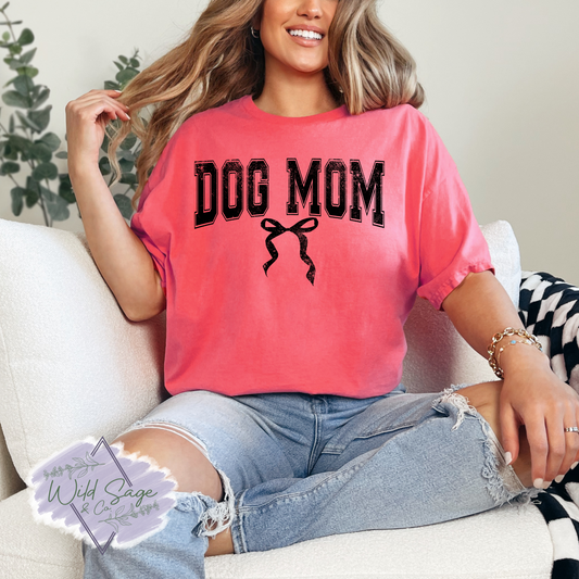 Dog Mom Bow Tee