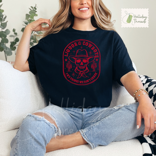 Liquor & Cowboys Tee