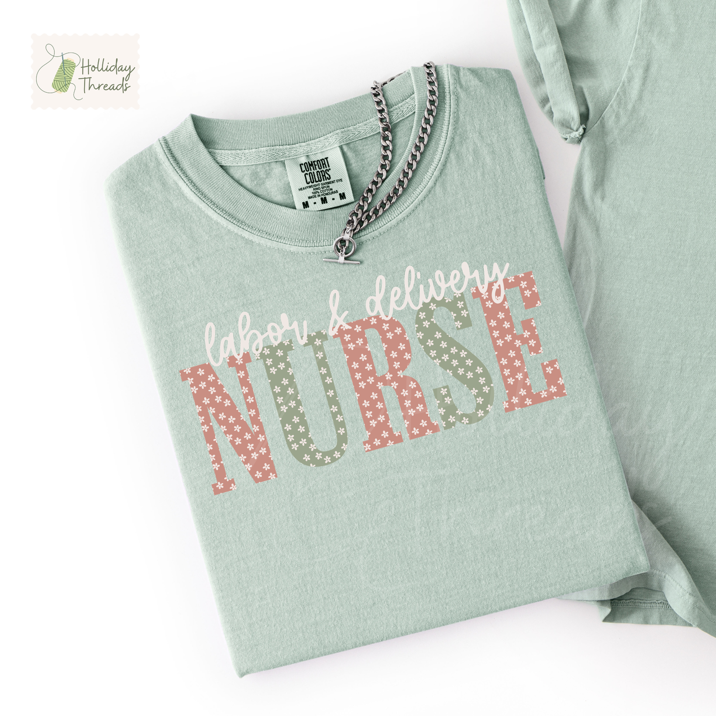 Nurse Florals Tee | CUSTOM