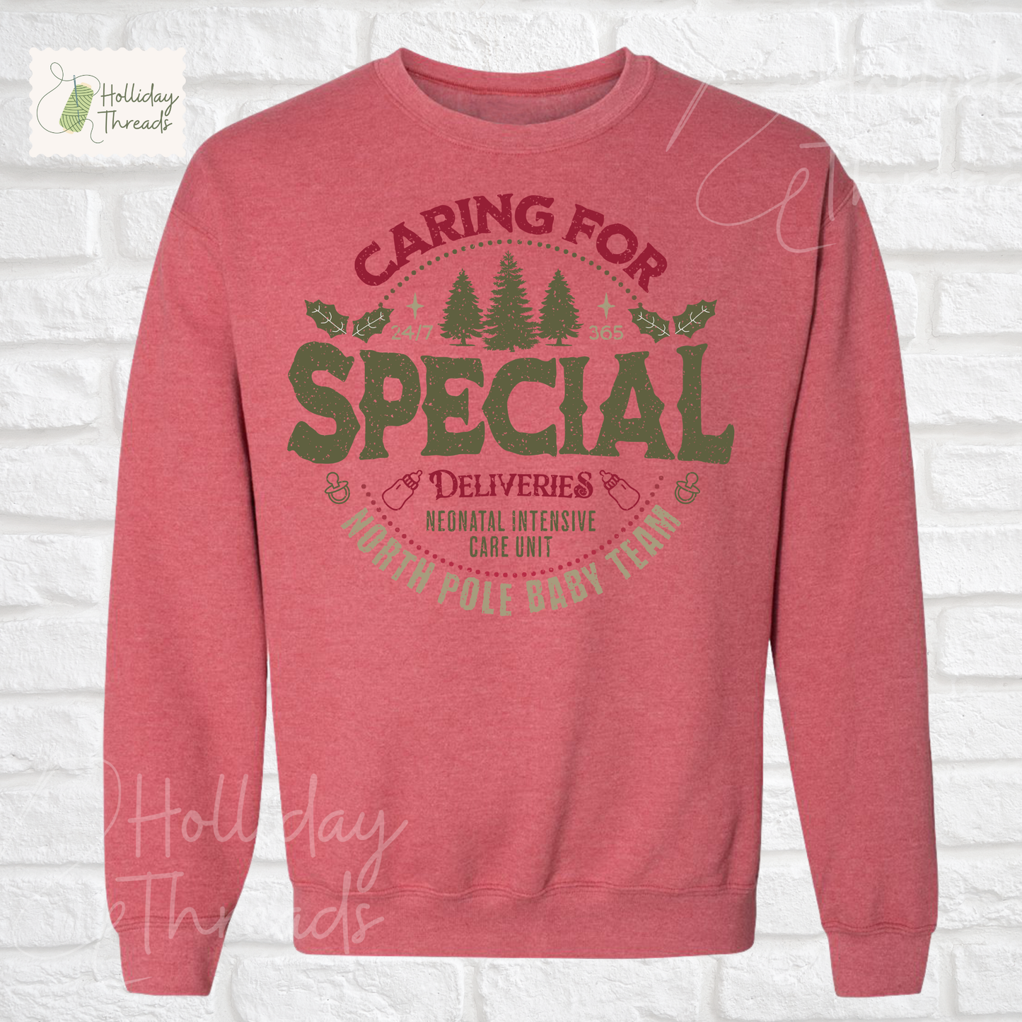 Special Deliveries NICU Sweatshirt (Heather Red)