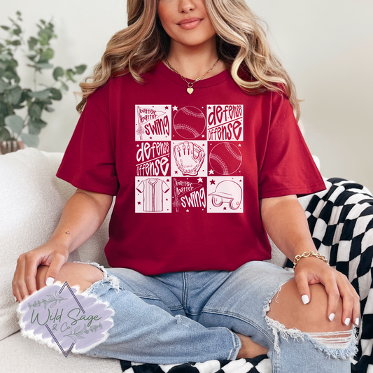 Baseball Pattern Tee