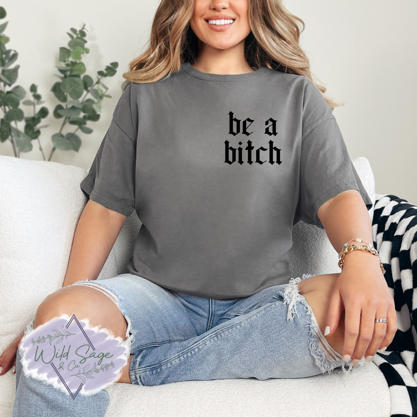 Be A Bitch Pocket Tee