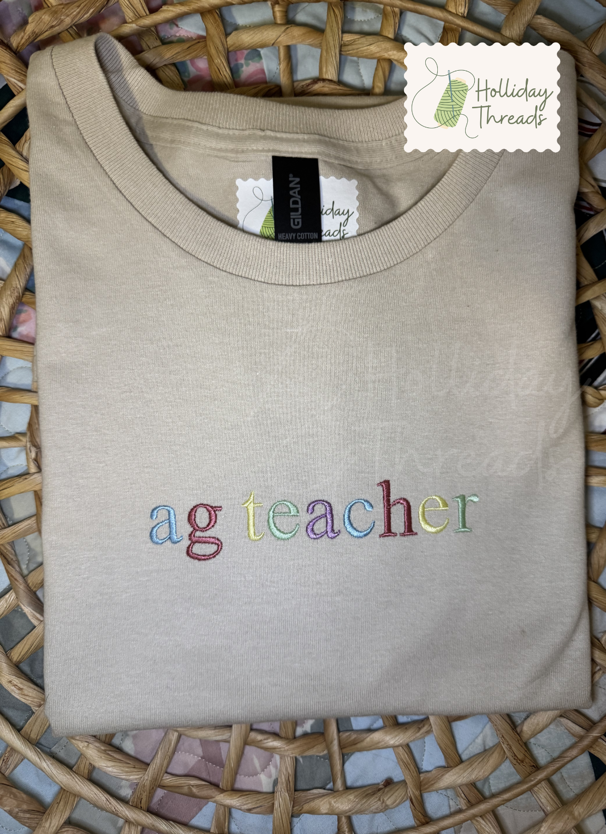 Color Block Word Tee