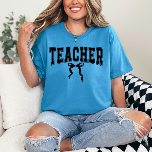 Teacher Bow Tee
