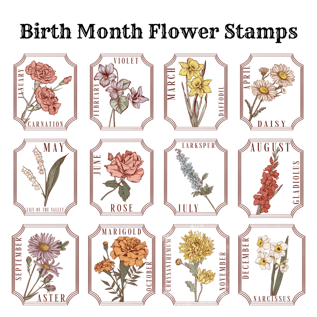 Birth Month Flowers Tee | CUSTOM