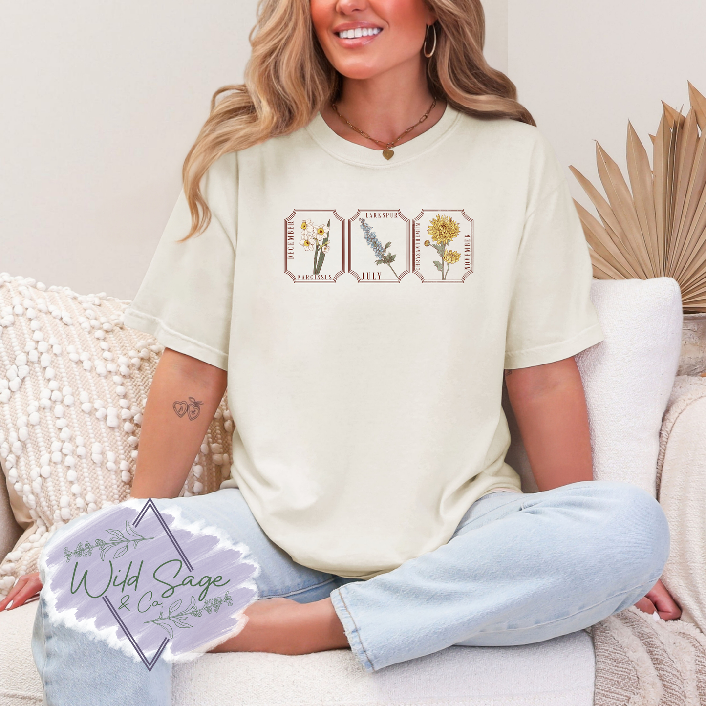 Birth Month Flowers Tee | CUSTOM