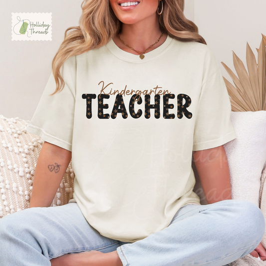 Cheetah Stars Teacher Tee
