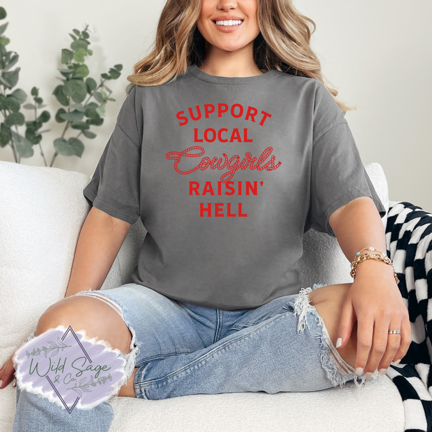 Support Local Cowgirls Tee