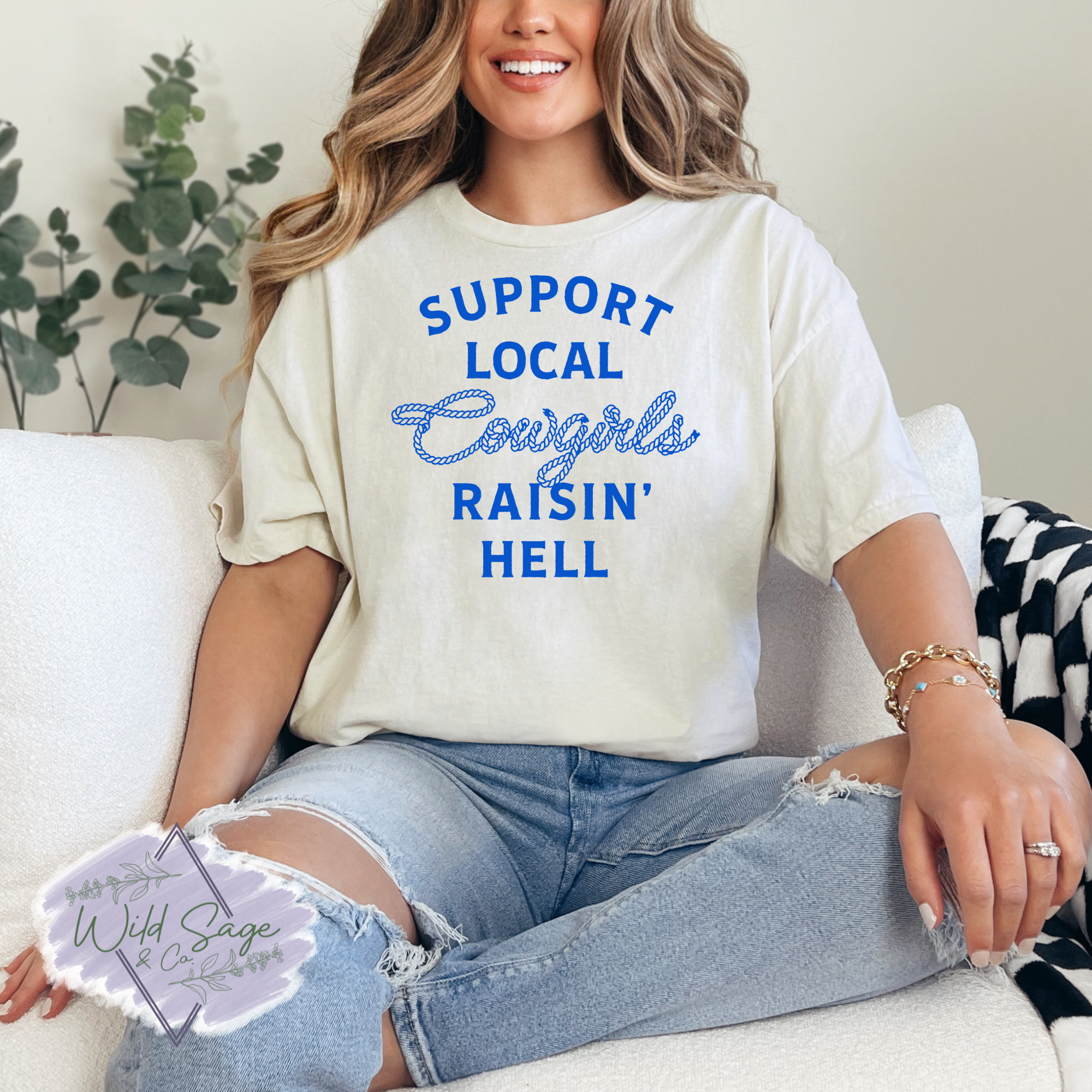 Support Local Cowgirls Tee