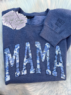 Blue Antique Floral Embroidered | CUSTOM