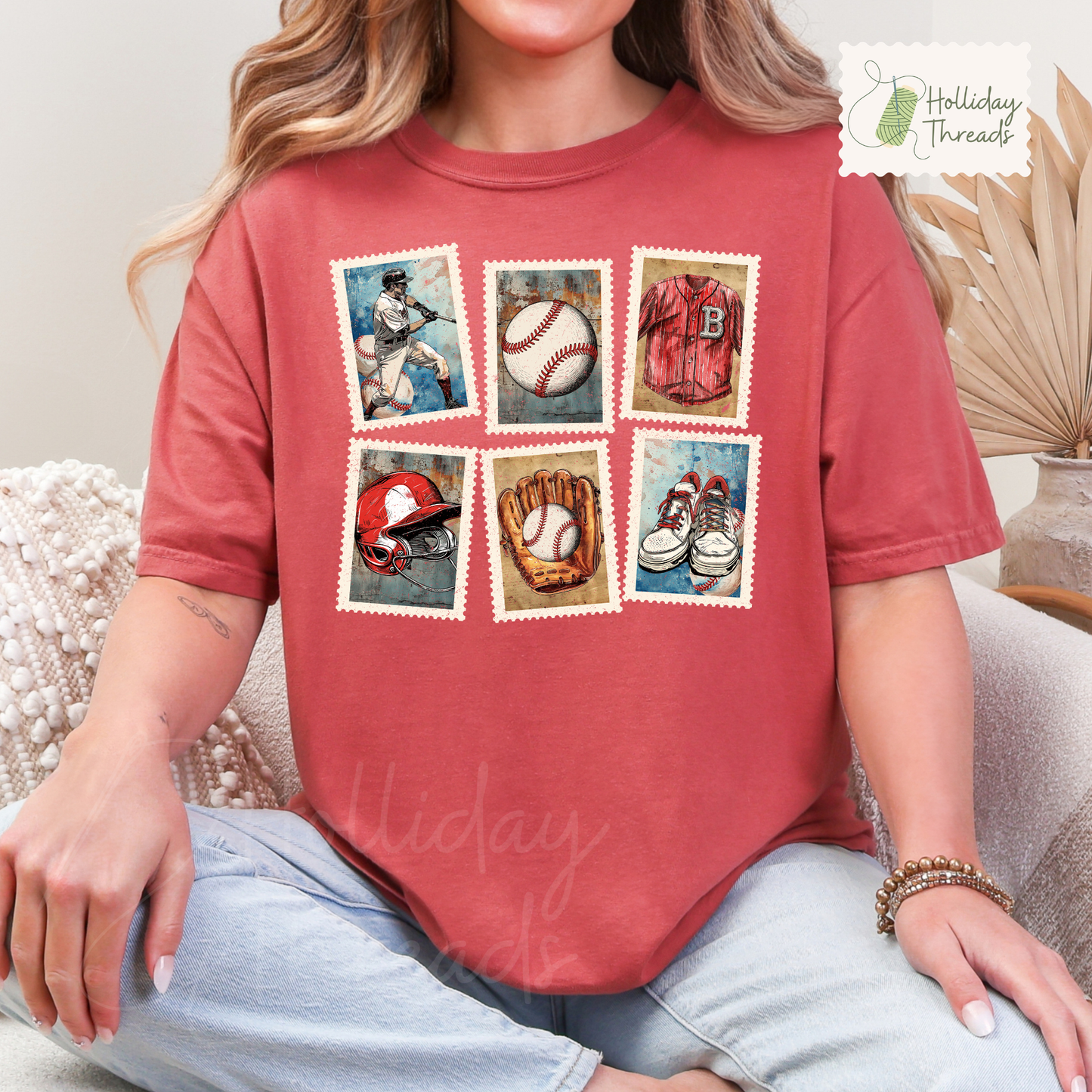 Baseball Stamps Tee