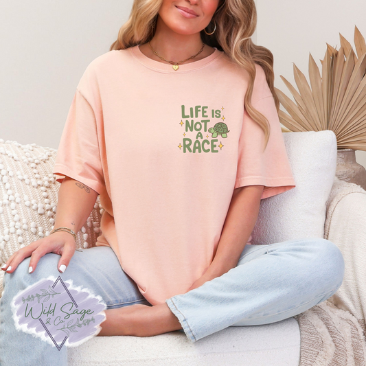 Life Is Not A Race Pocket Tee