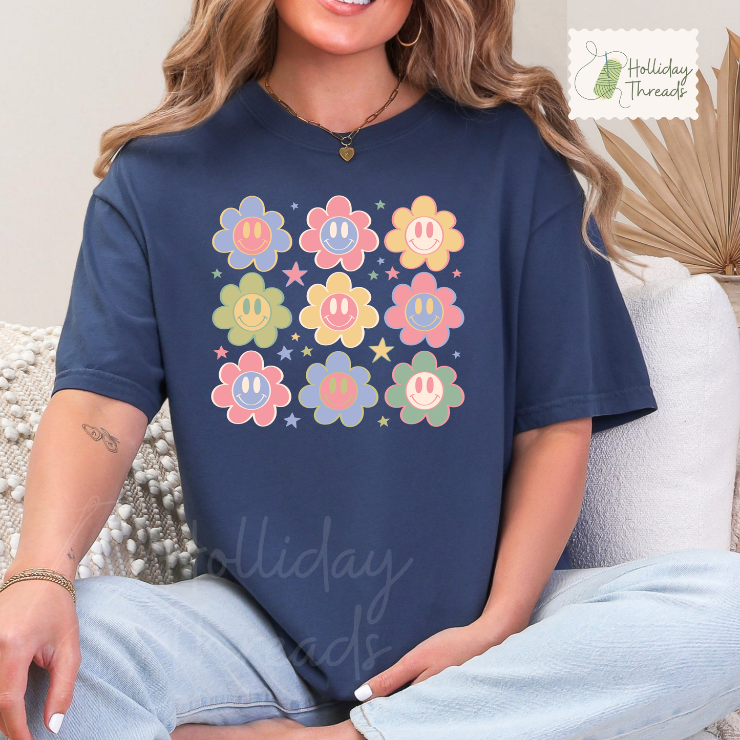 Smiley Flowers Tee