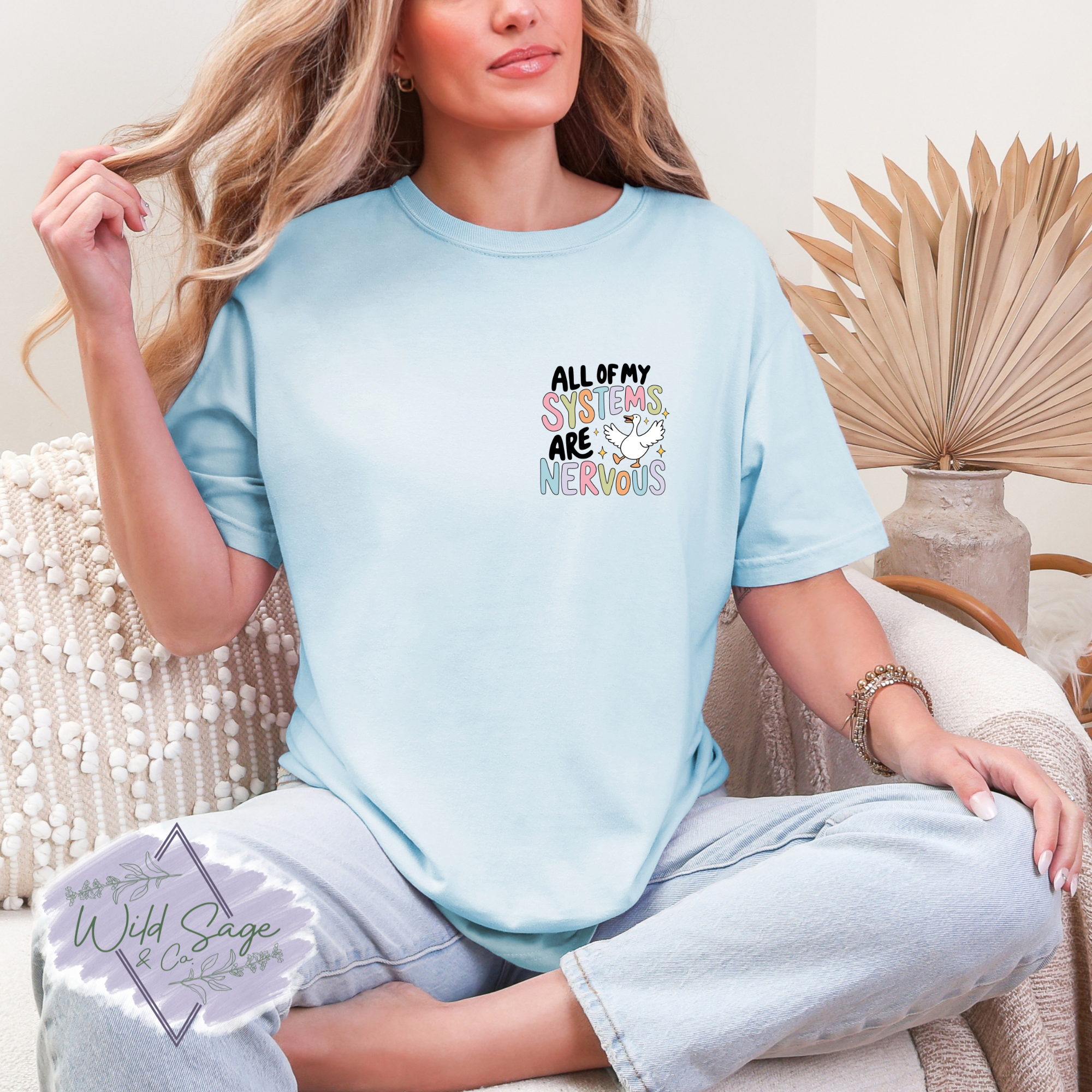 All My Systems Are Nervous Pocket Tee