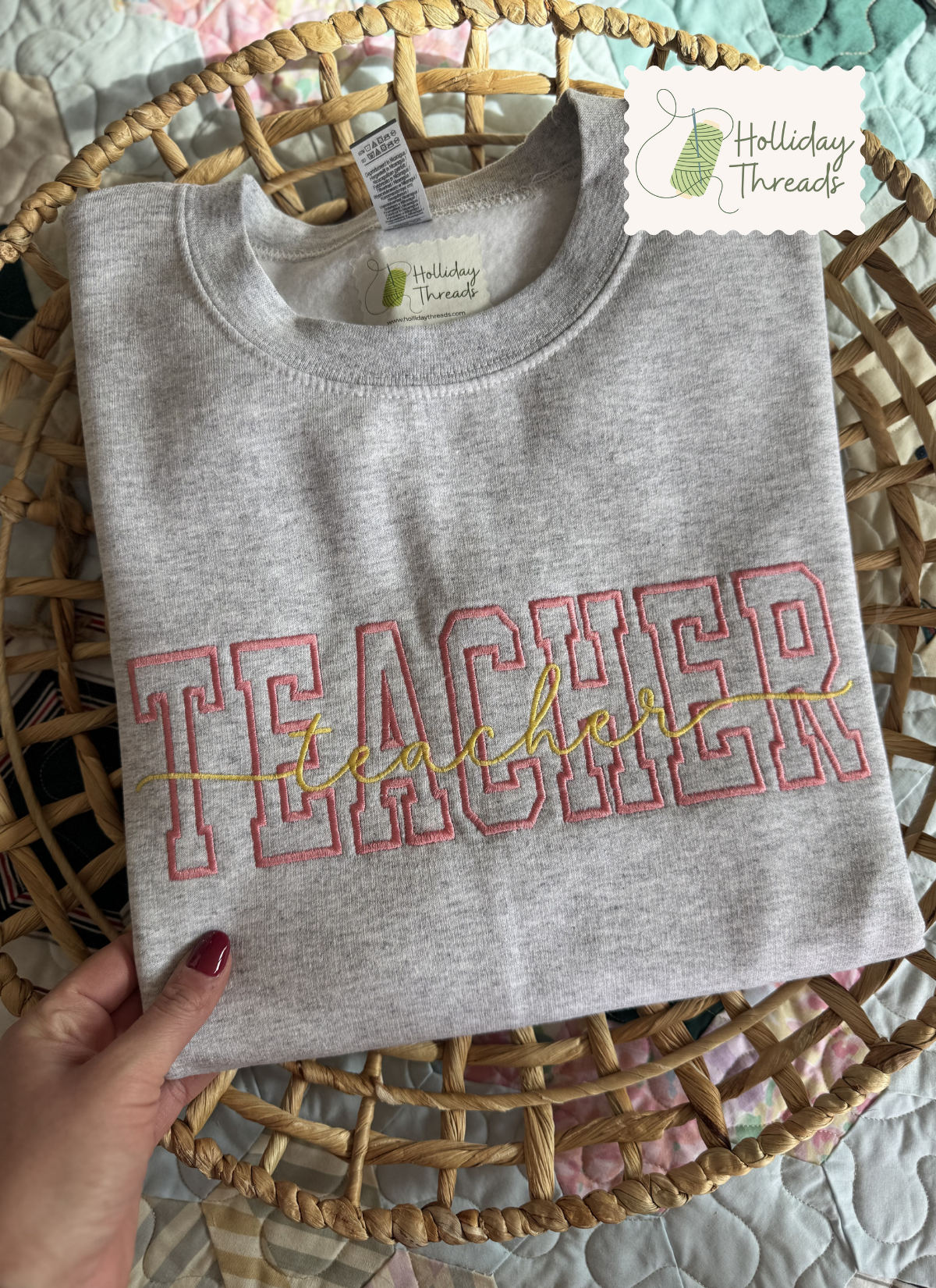 Teacher Overlay Sweatshirt