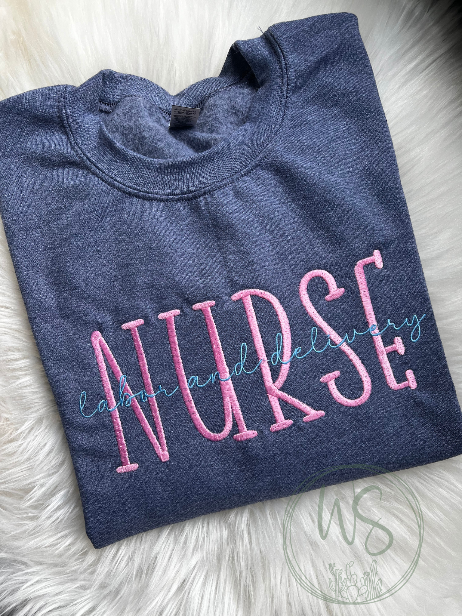 Customized Nurse Embroidered Sweatshirt
