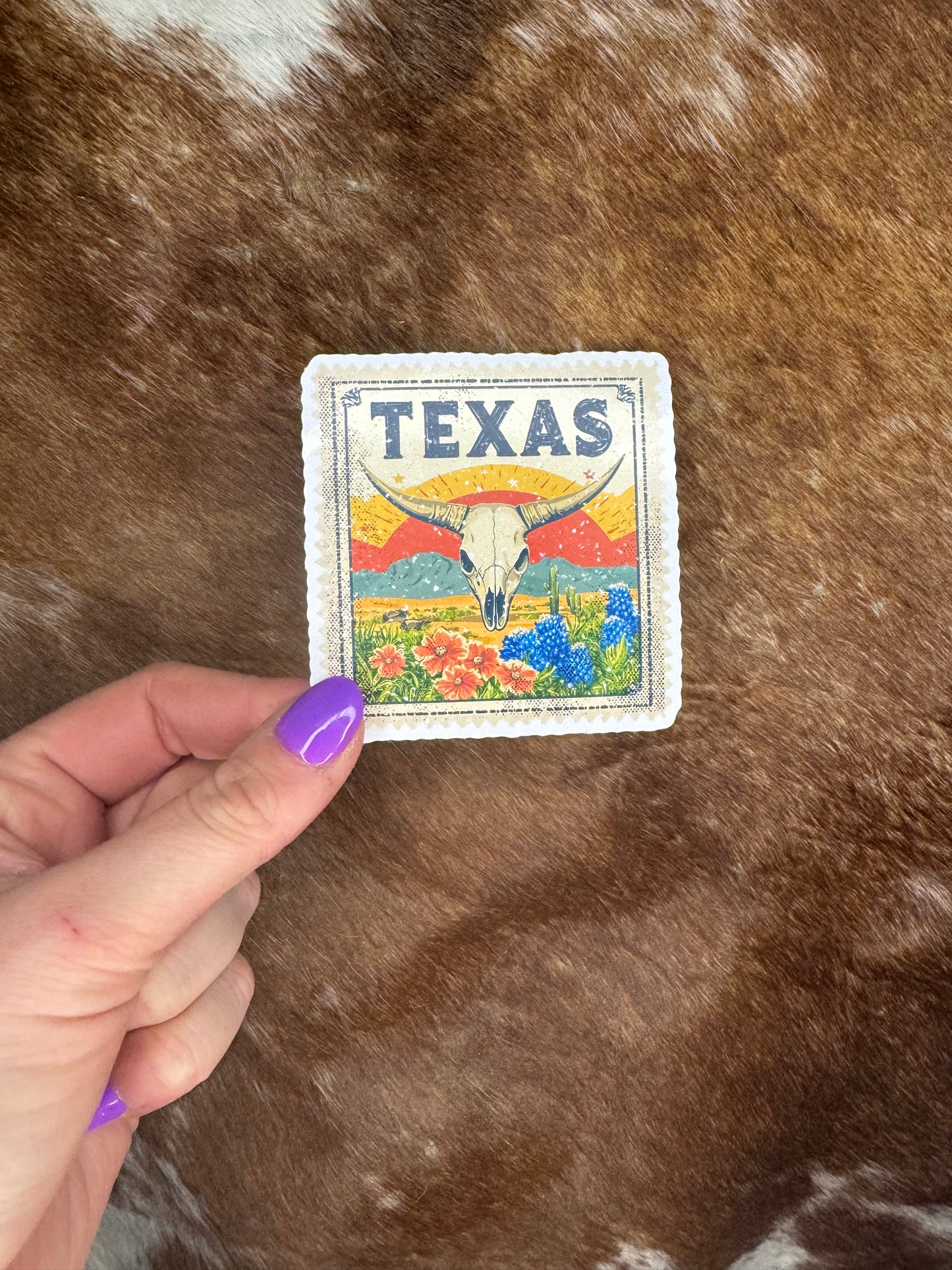 Texas Stamp Sticker