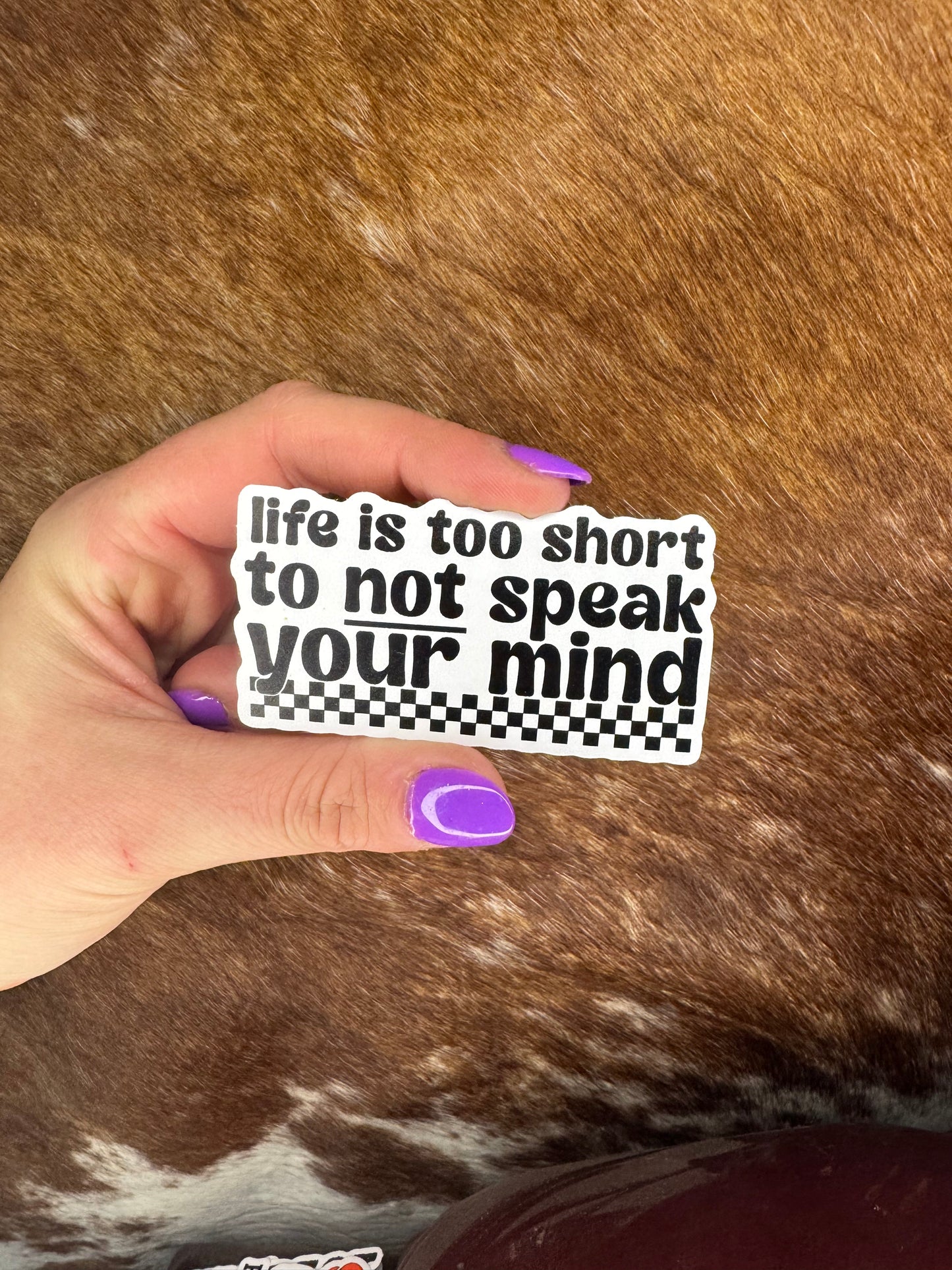 Life is Too Short Sticker