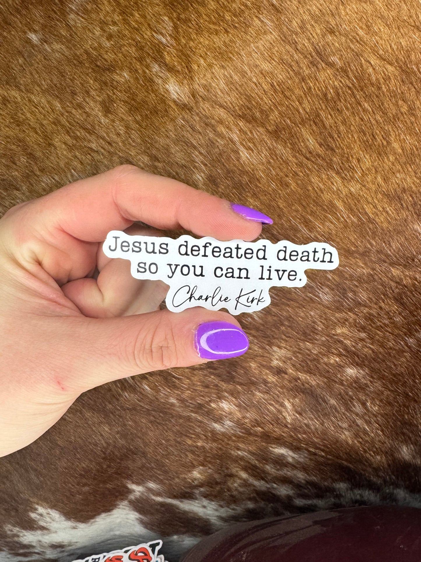 Jesus Defeated Death Sticker