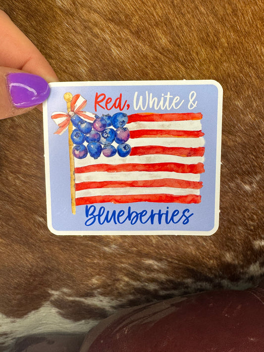Red, White, & Blueberries Sticker