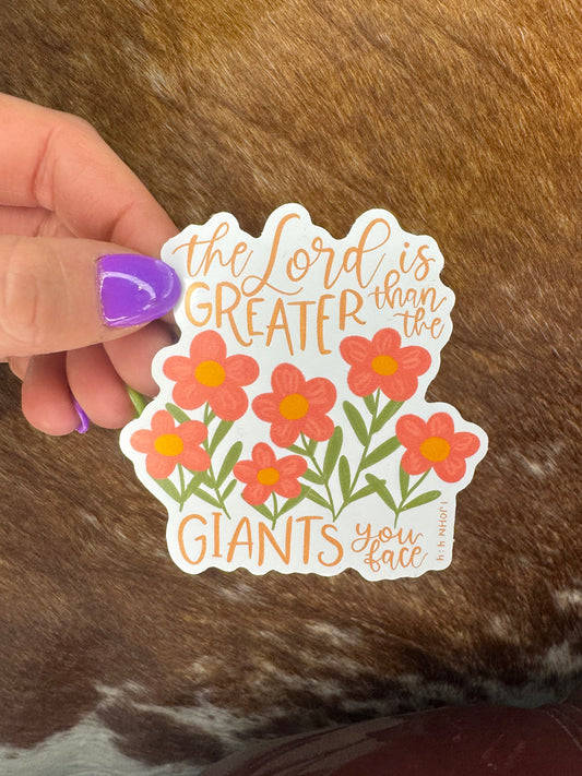 The Lord is Greater Sticker