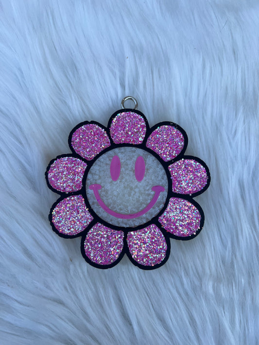 Daisy Smiley Car Freshie (scent in description)