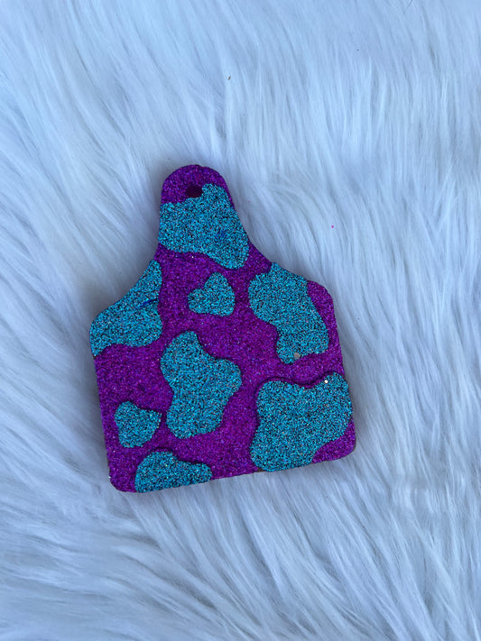 Cow Ear Tag Car Freshie (scent in description)