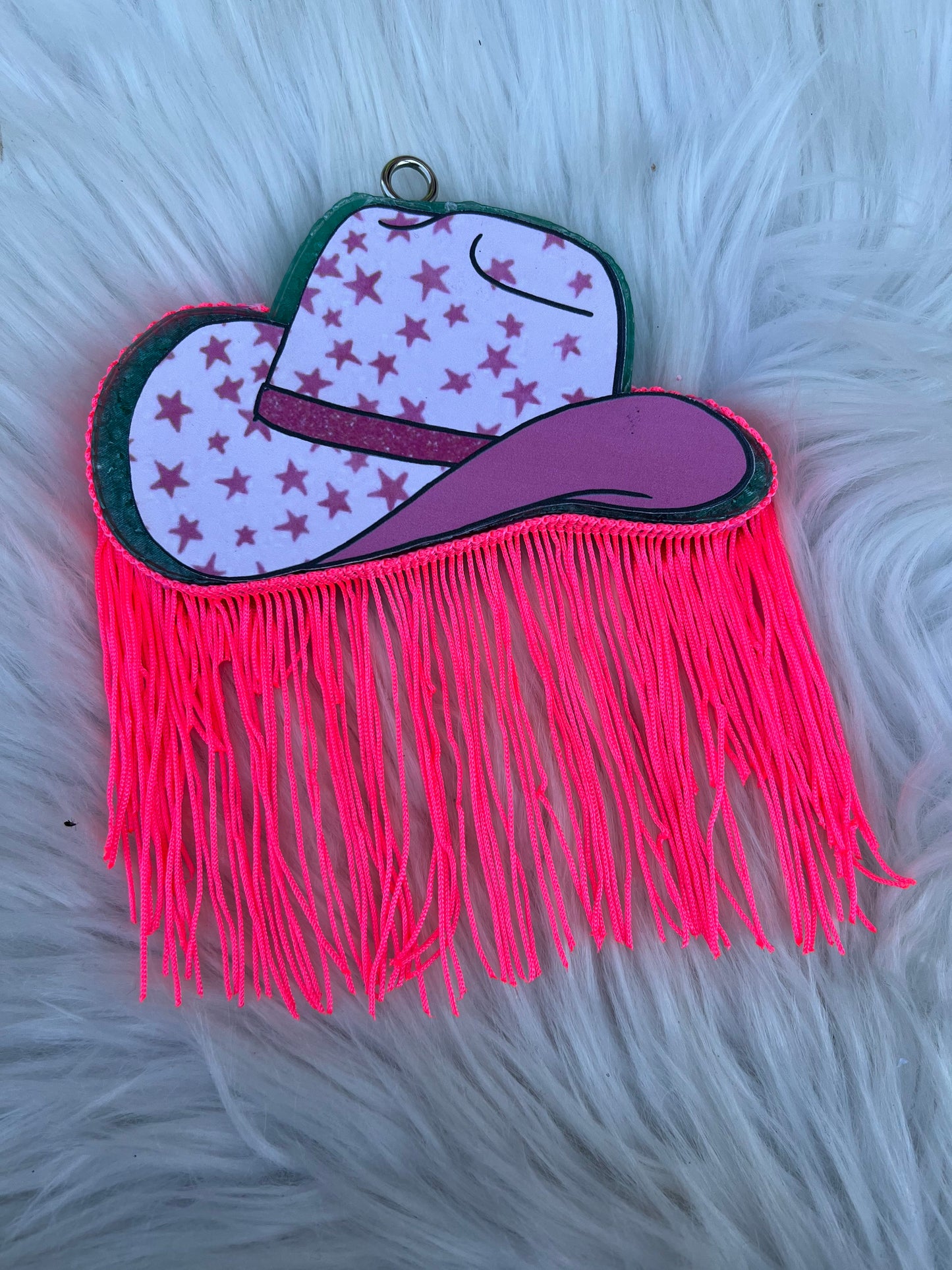 Cowgirl Hat Car Freshie (scent in description)