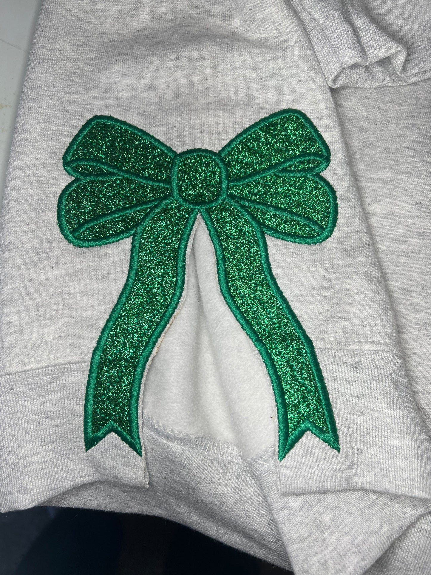 CUSTOM Mascot Sweatshirt with Side Bows