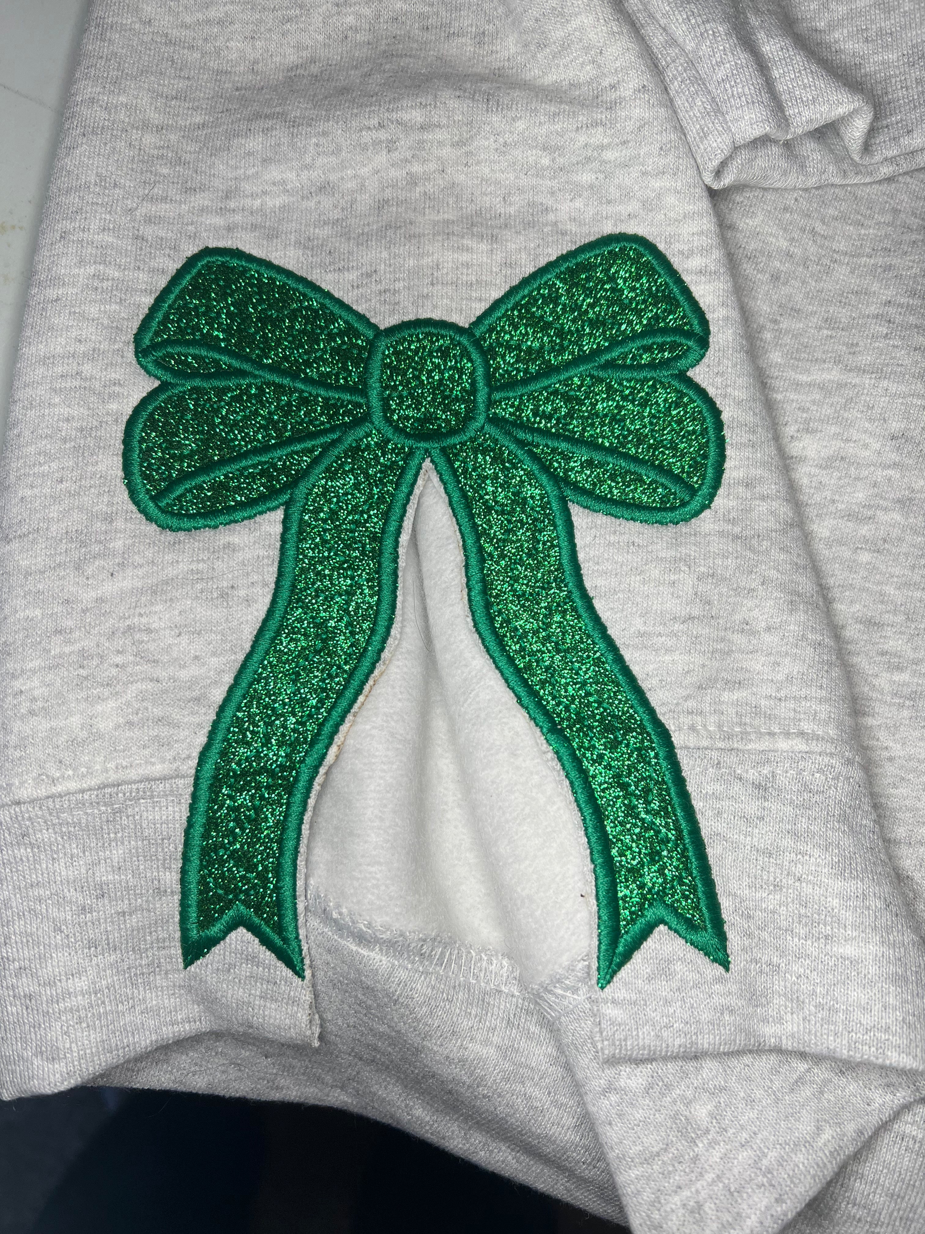 CUSTOM Mascot Sweatshirt with Side Bows