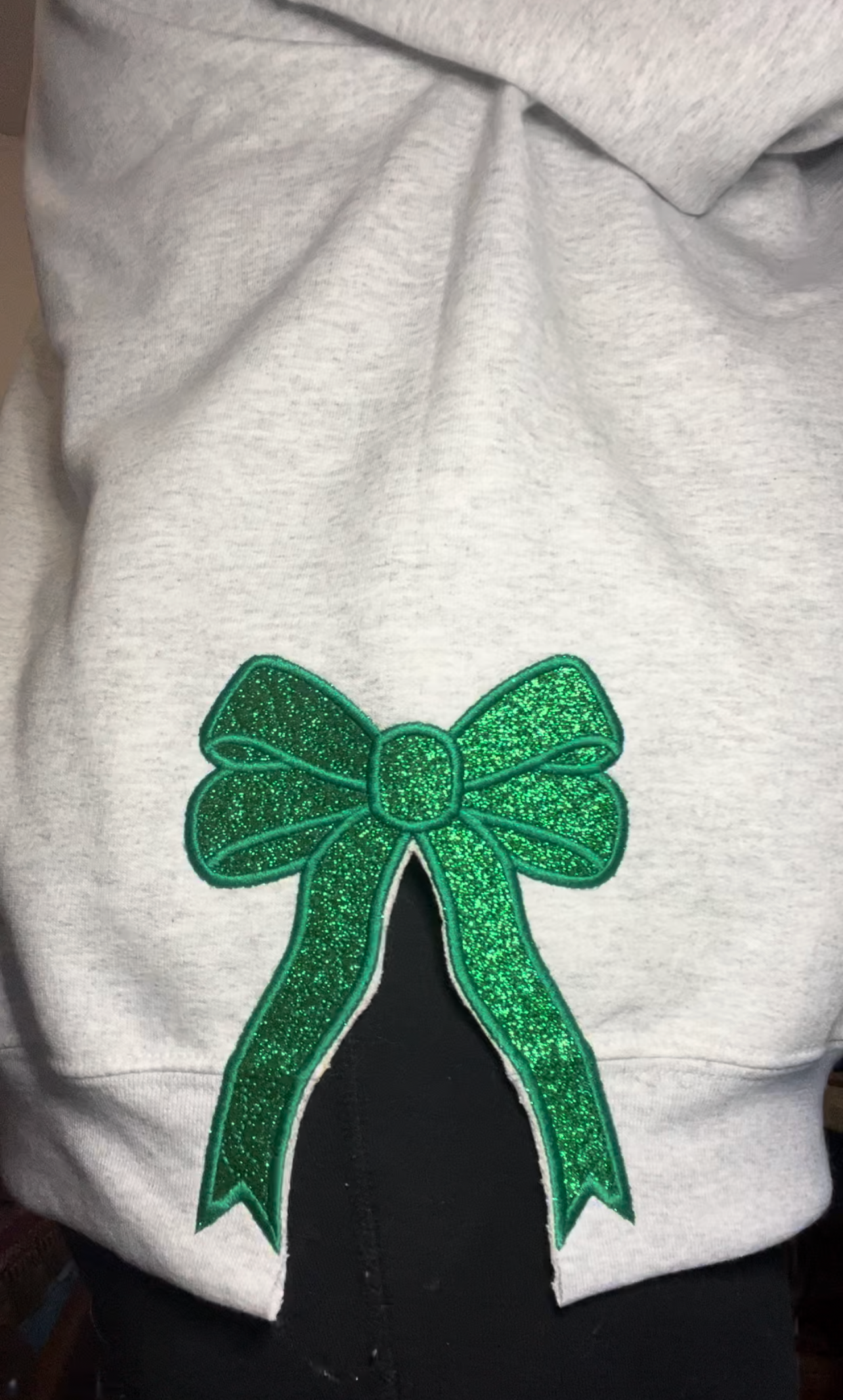 CUSTOM Mascot Sweatshirt with Side Bows