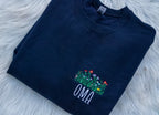 Custom Wildflower Name Pocket Embroidered Sweatshirt