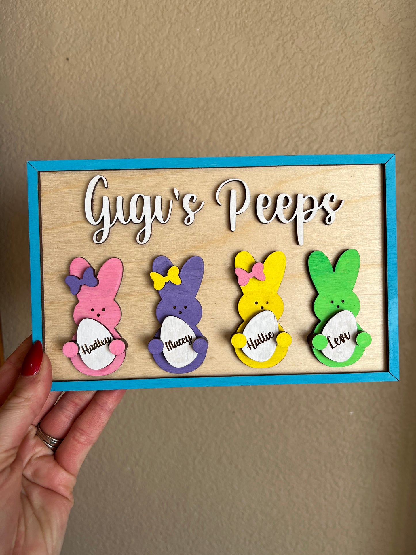 My Peeps Wooden Display