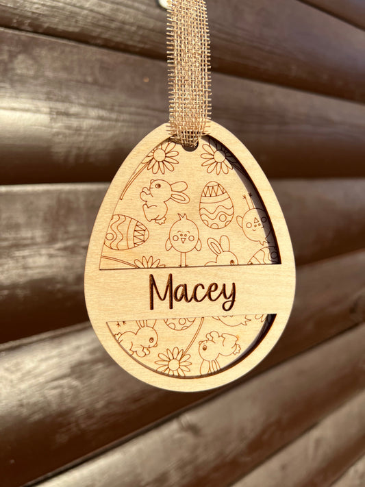 Easter Doodles Basket Tag