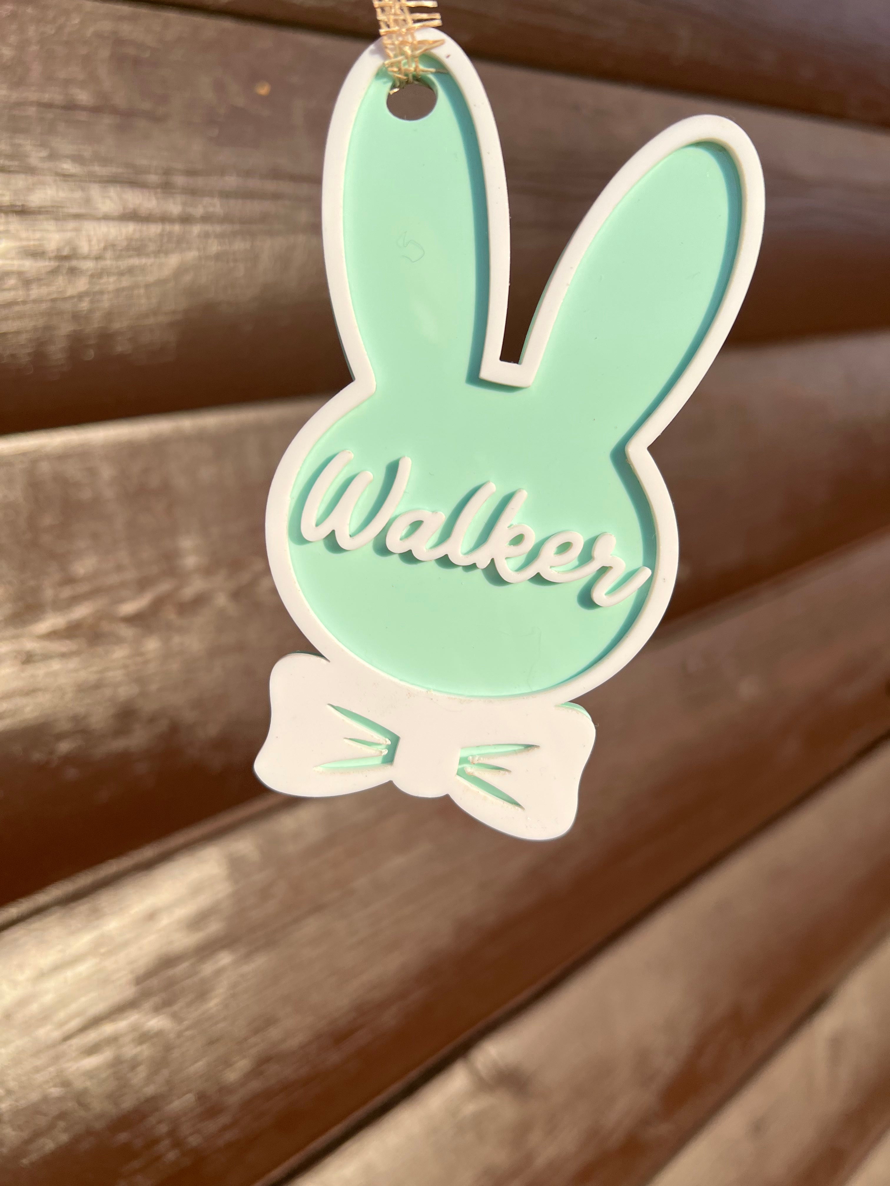 Bunny Easter Basket Tags