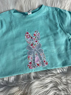 Bunny with Bow Embroidered Shirt