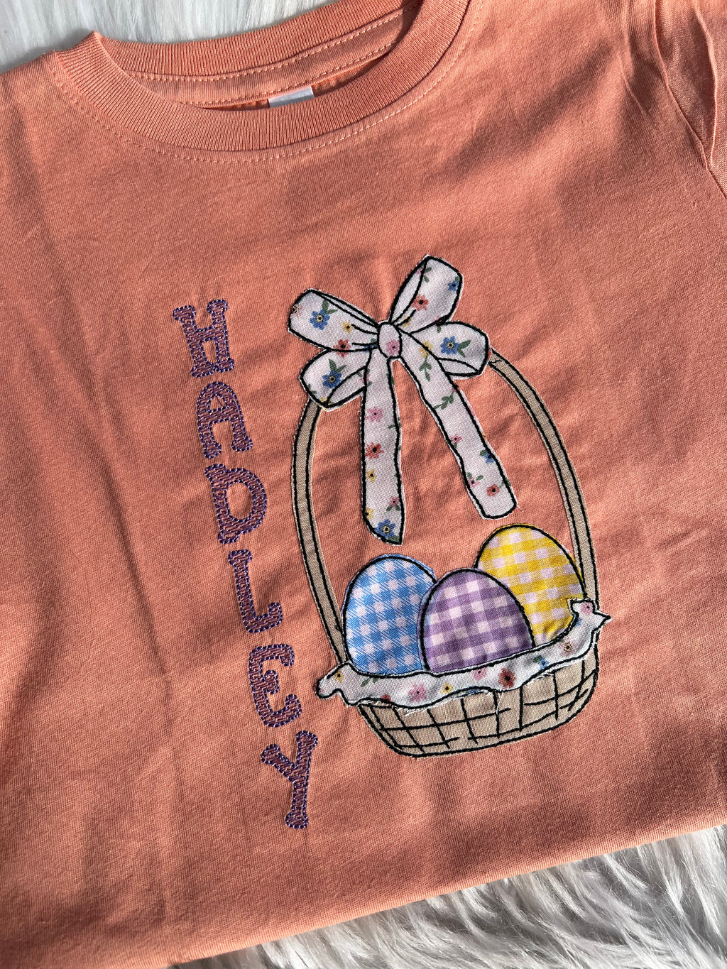 Personalized Easter Basket Embroidered Shirt