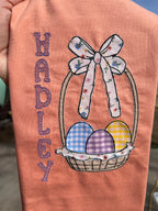 Personalized Easter Basket Embroidered Shirt