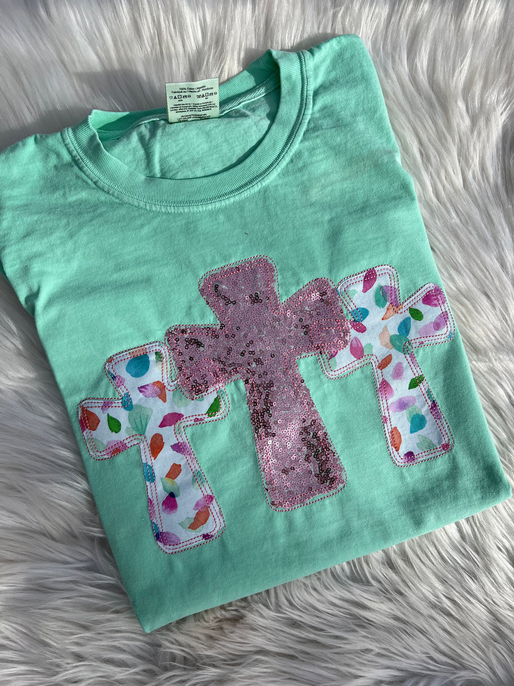 Cross Trio Embroidered Tee