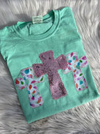 Cross Trio Embroidered Tee