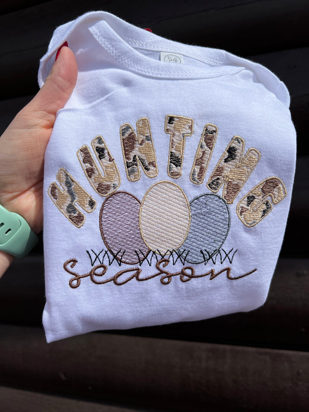 Hunting Season Embroidered Shirt