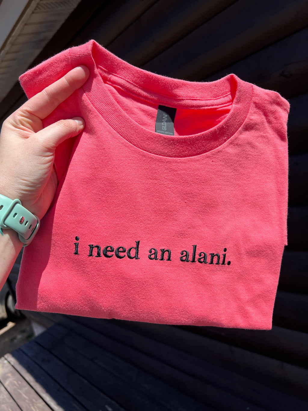I Need an Alani Embroidered Tee