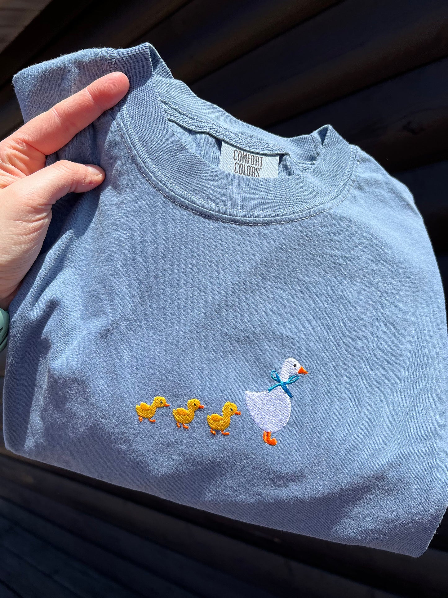 Mama Goose Embroidered Tee