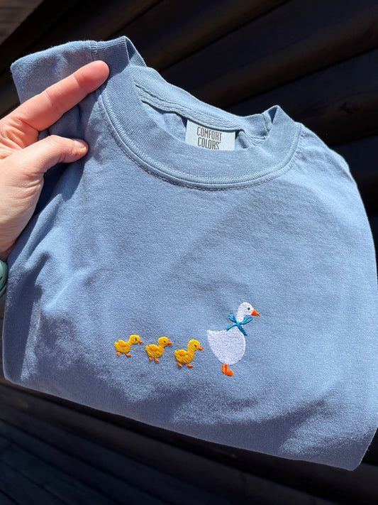 Mama Goose Embroidered Tee