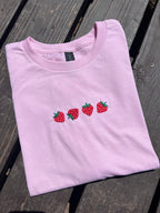 Strawberries Embroidered Tee