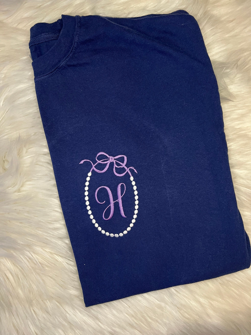 Pearl Monogram Tee